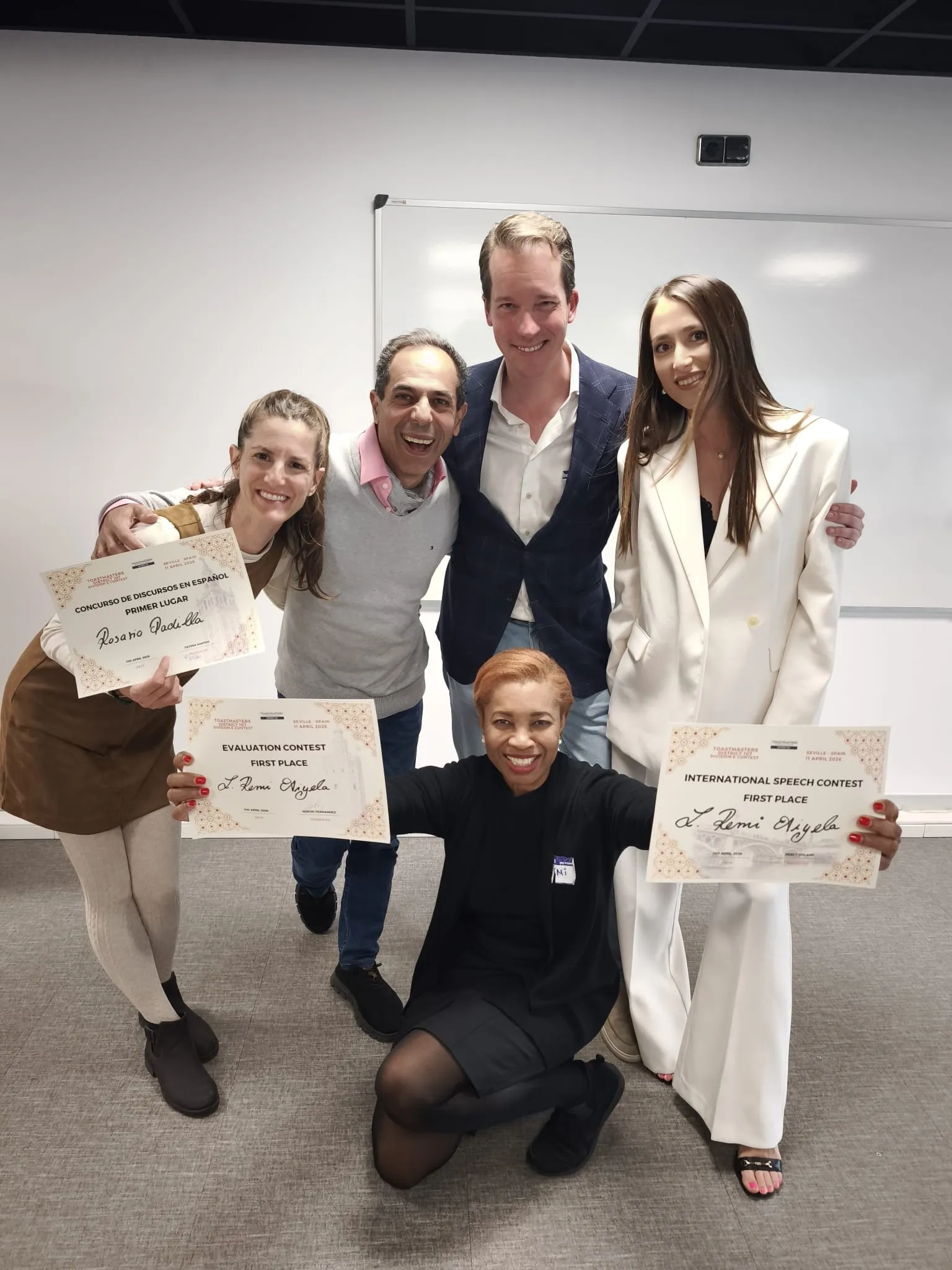 Marbella Achievers members at a speech contest